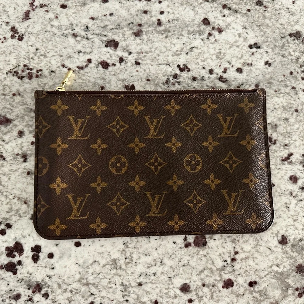 Authentic Louis Vuitton Monogram Oversized‎ Zip Pouch Bag